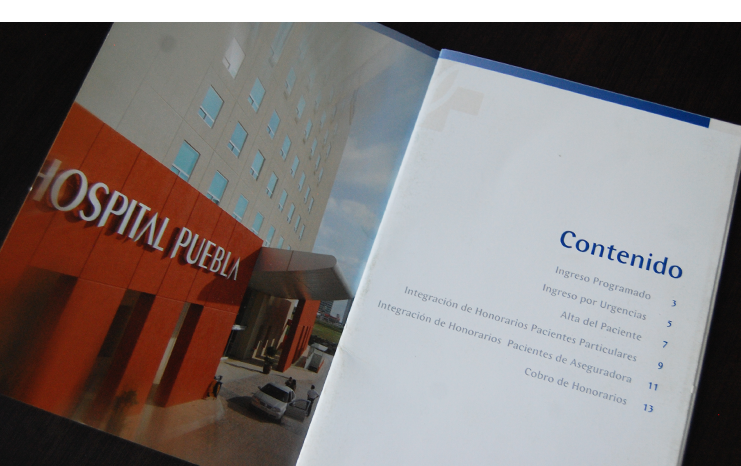 Dise&ntilde;o Editorial - Procesos M&eacute;dicos Hospital Puebla