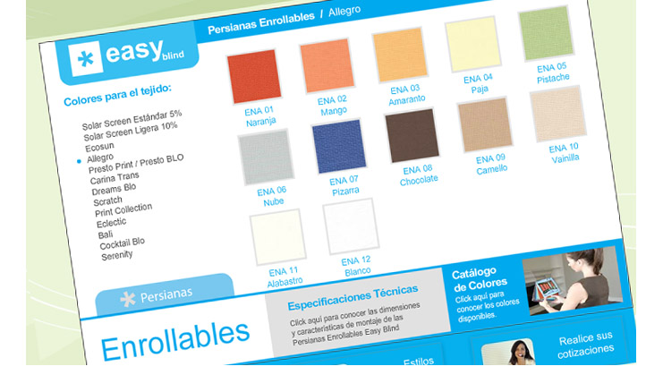 Dise&ntilde;o web - Easy Blind