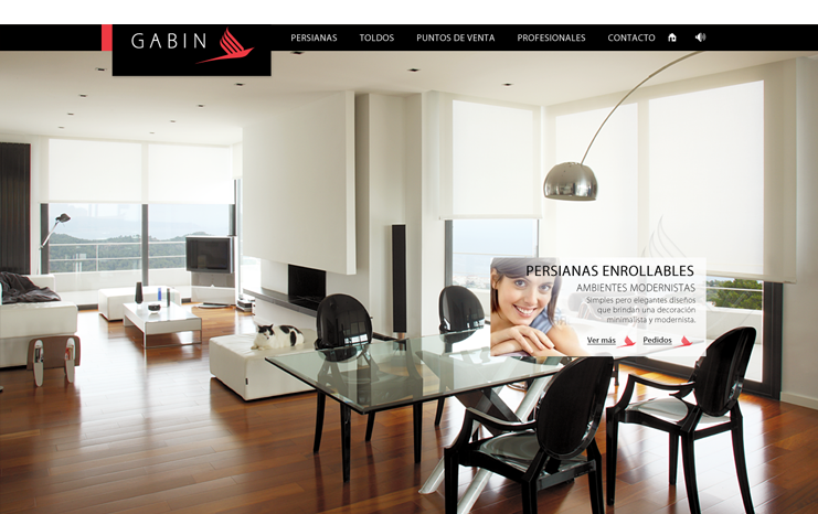 Dise&ntilde;o web - Persianas Gab&iacute;n