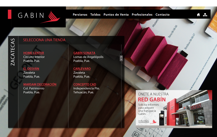 Dise&ntilde;o web - Persianas Gab&iacute;n