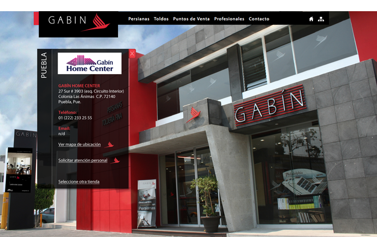 Dise&ntilde;o web - Persianas Gab&iacute;n