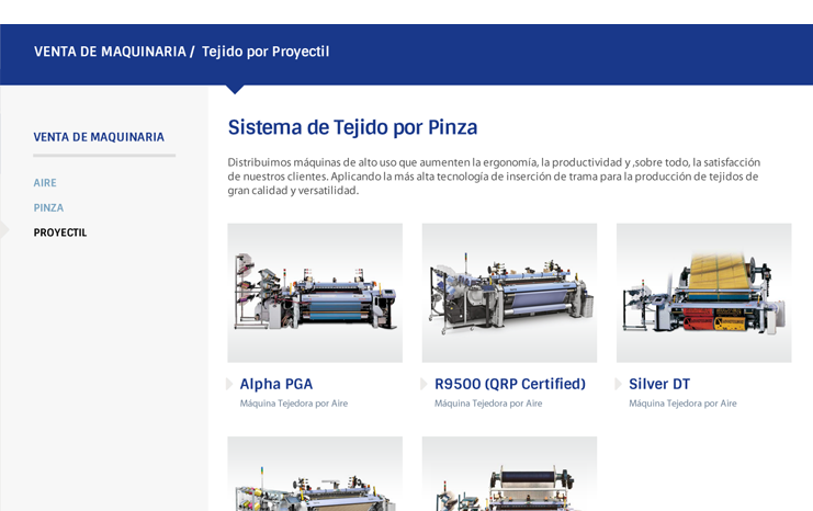 Dise&ntilde;o de sitio web - SYL Textil