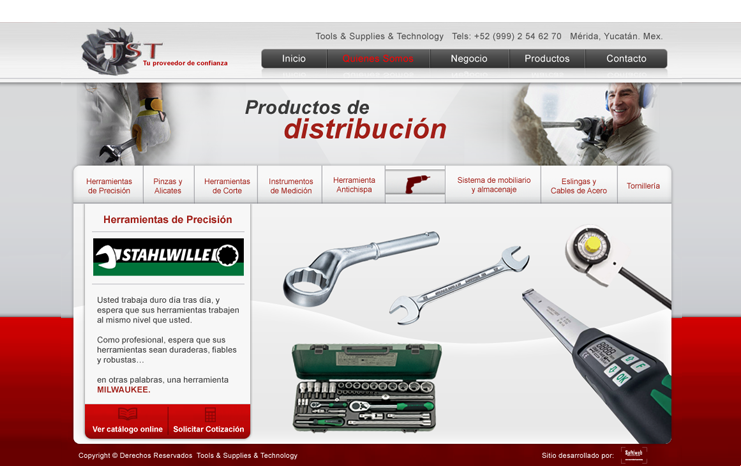 Dise&ntilde;o de sitio web - Herramientas TST