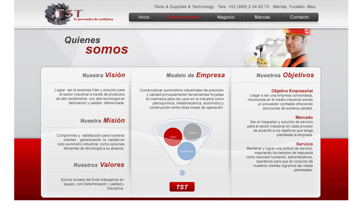 Dise&ntilde;o de sitio web - Herramientas TST